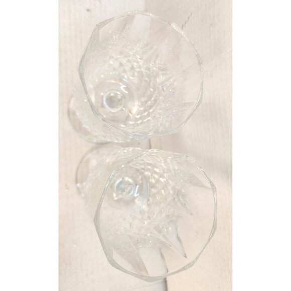 Vintage Crystal Wine Goblets Set Of 2 Elegant Glassware " Cristal d'Arques Wine - Picture 9 of 9